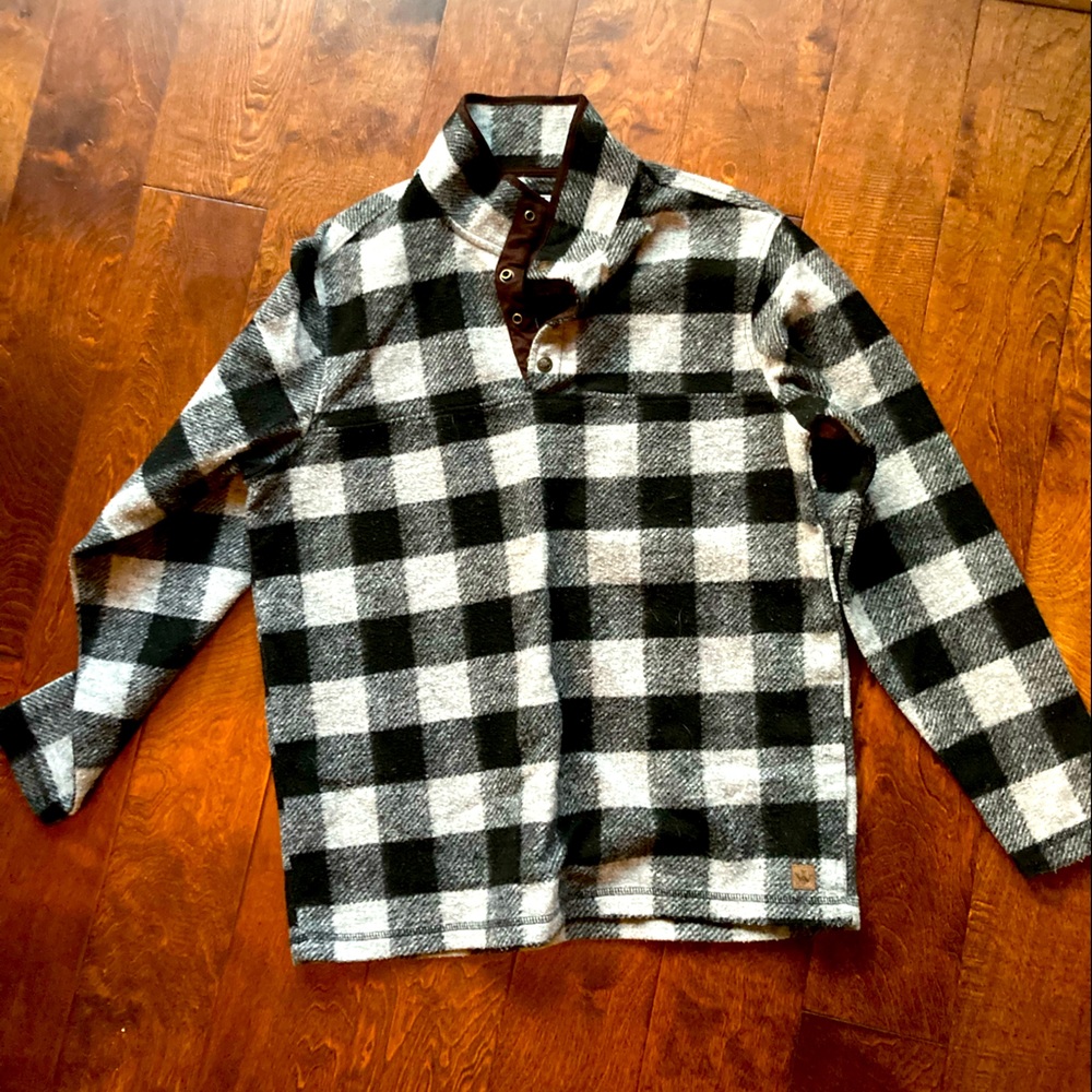 Oversized Buffalo plaid pullover